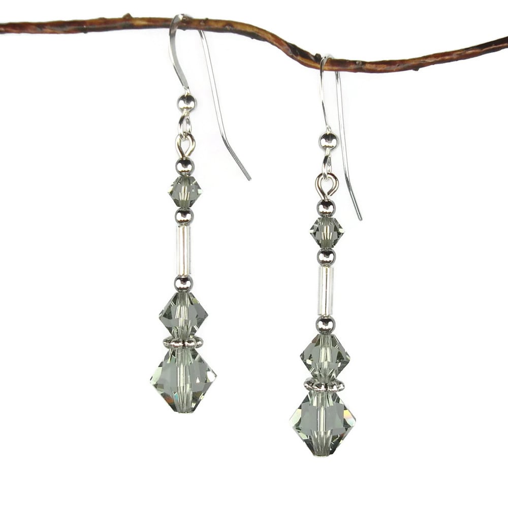 Womens Large Filigree Austrian Crystal Dangle Stud Post Earrings Glamorous Chandelier Halo Teardrop Earrings