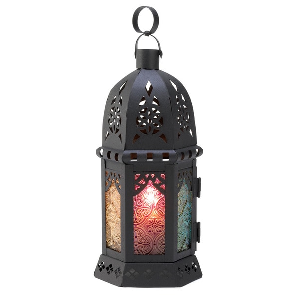 Enchanted Rainbow Candle Lantern Garden Lanterns