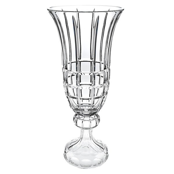 Shop Alice 21inch Handcut Crystal Hurricane/ Vase Free Shipping