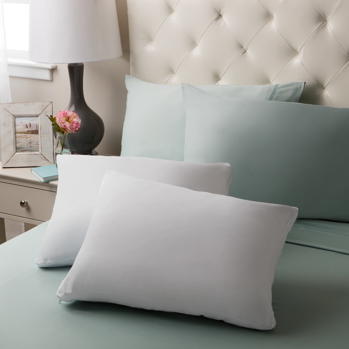 Shop Touch Of Comfort Gel Memory Foam Micro Cushion Pillow Set Of