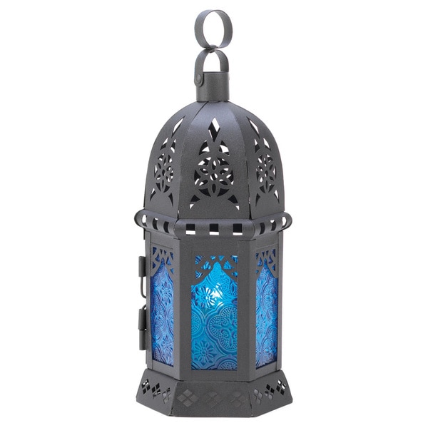 Ocean Blue Candle Lantern   15818278 The