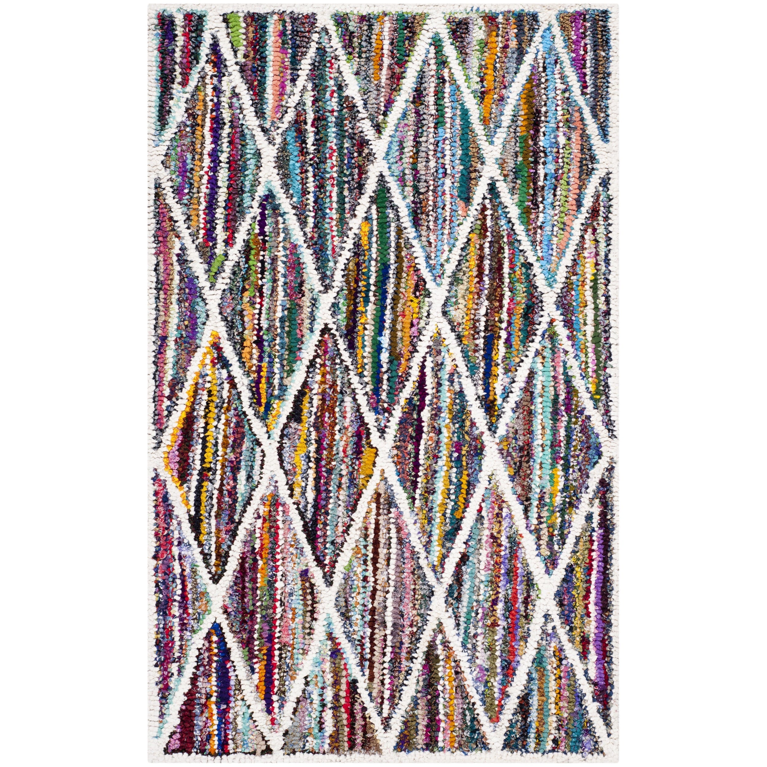 Safavieh Handmade Contemporary Nantucket Multicolored Cotton Rug (3 X 5)