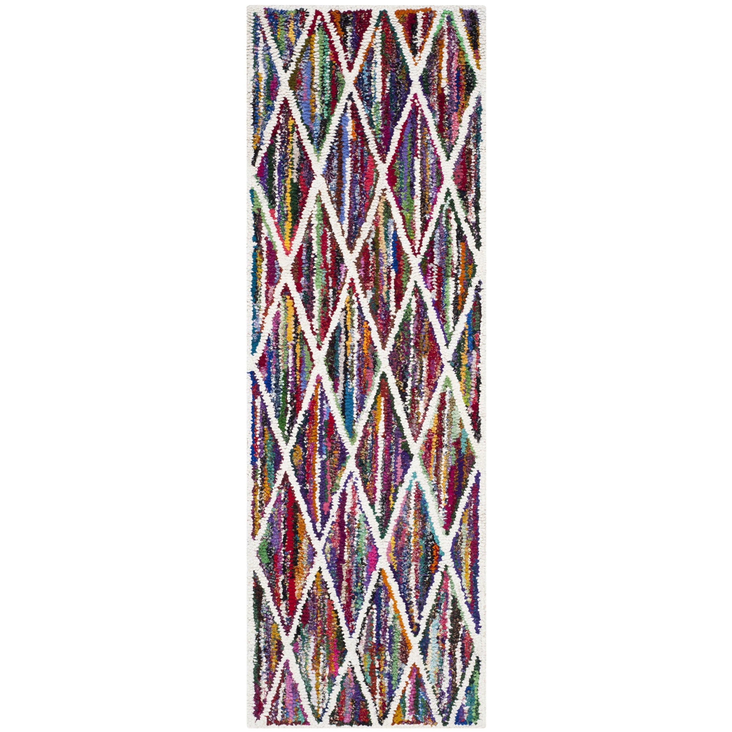 Safavieh Handmade Nantucket Multicolored Cotton Runner Rug (23 X 7)