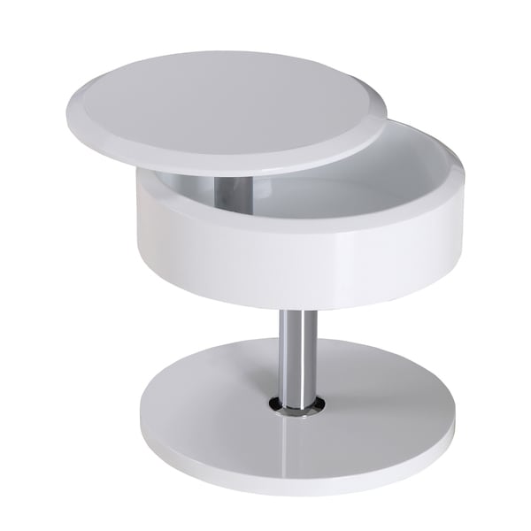 High Gloss White Side Table - Free Shipping Today - Overstock.com