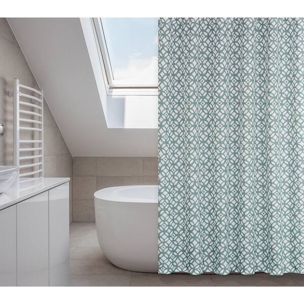 Shop Madison Slate Blue 14 Piece Shower Curtain Set Free