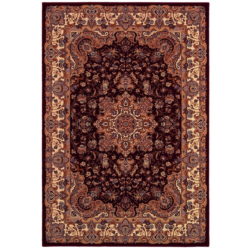 Himalaya Annapurna Antique Cream/ Persian Red Rug (53 X 76)