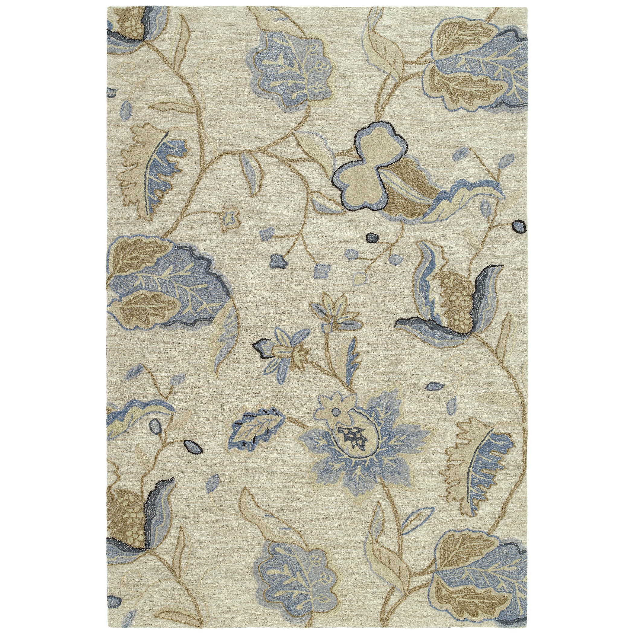 Copia Sand Floral 2x3 Polyester Rug