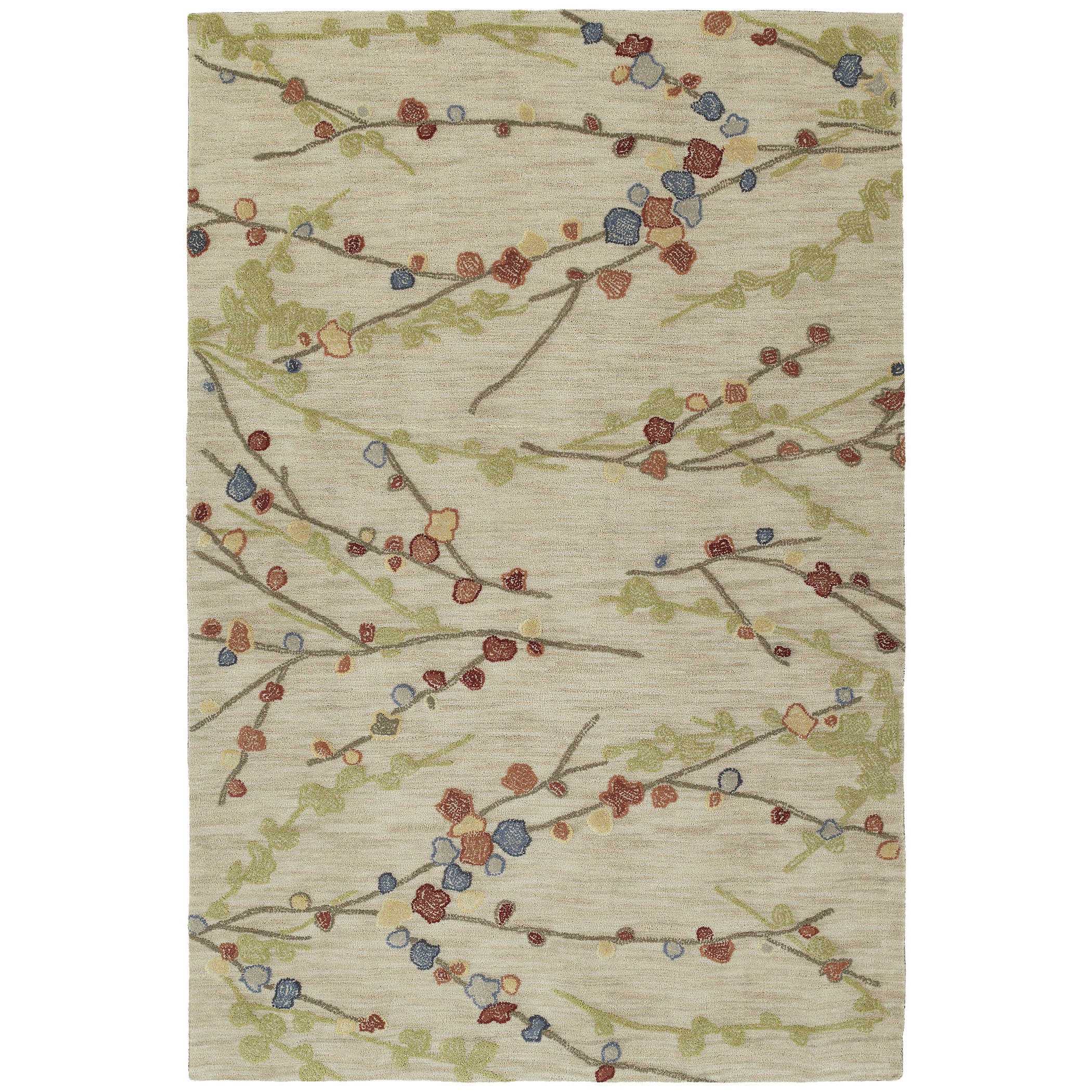 Copia Sand Blossom 4x6 Polyester Rug