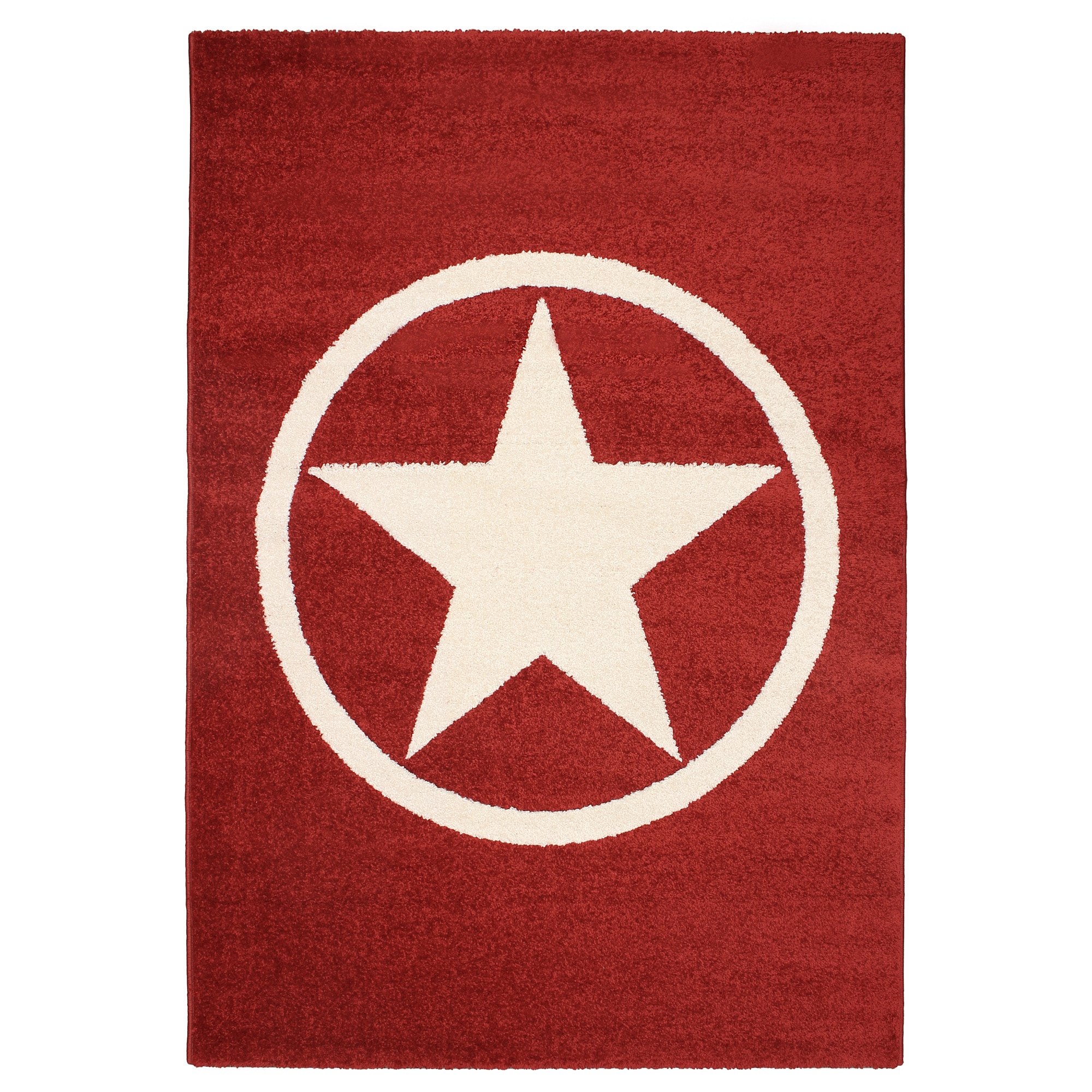 Magic Star Red Area Rug (53 X 77)
