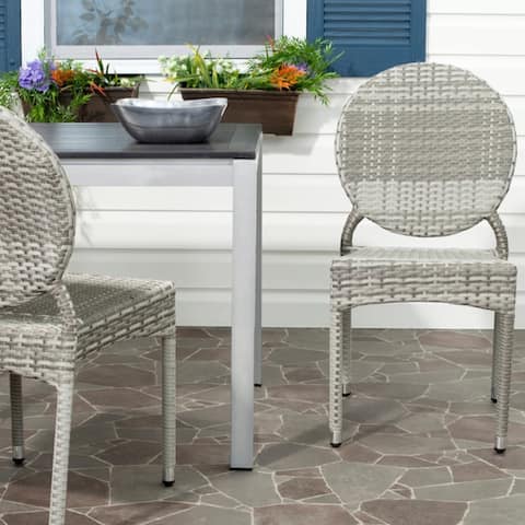 SAFAVIEH Valdez Indoor/Outdoor Stackable Dining Chairs (Set of 2)