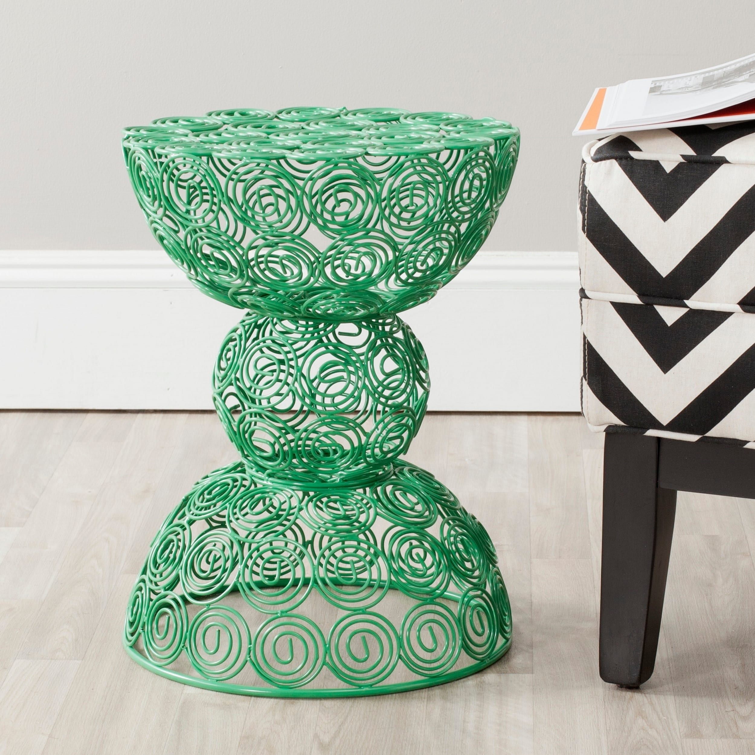 Leila Green Iron Wire Stool