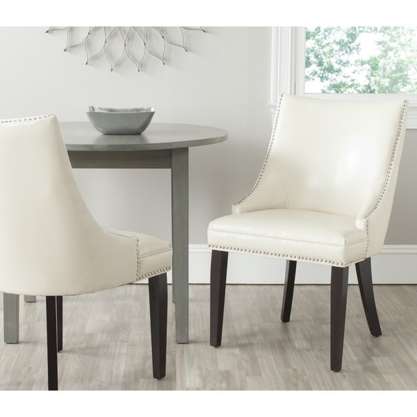 cream and silver dining chairs