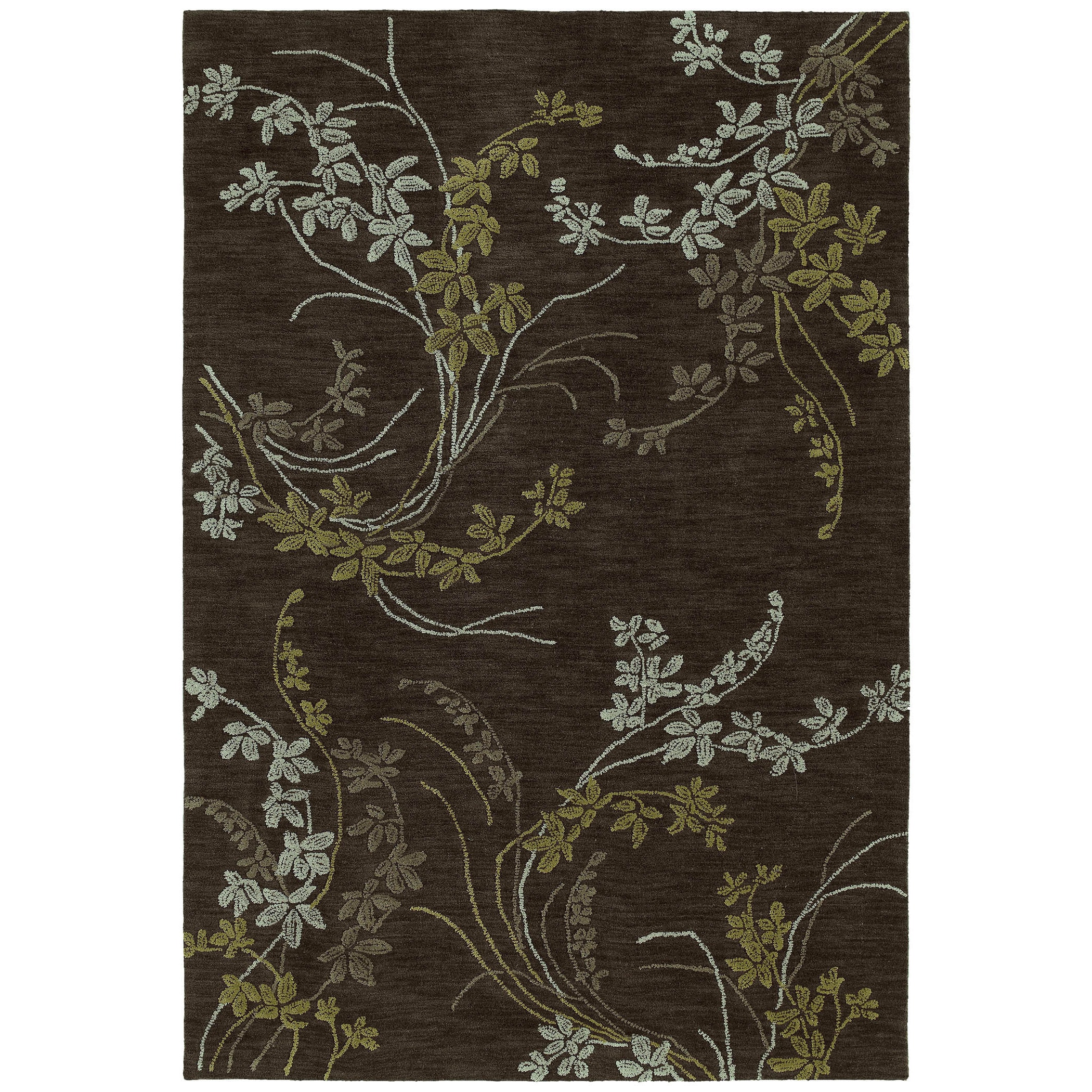 Copia Chocolate Vines 4x6 Polyester Rug