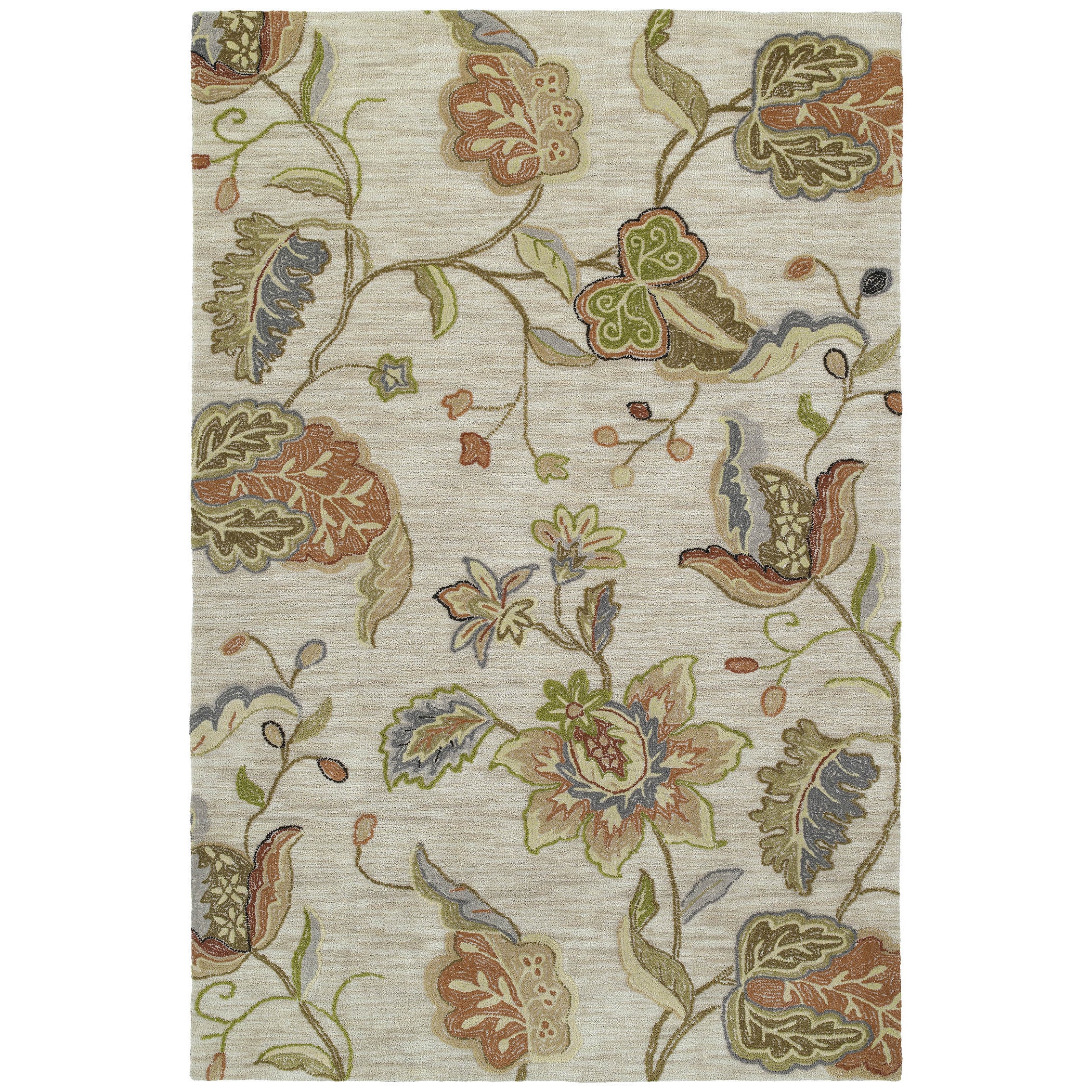 Copia Multi Floral 9x12 Polyester Rug