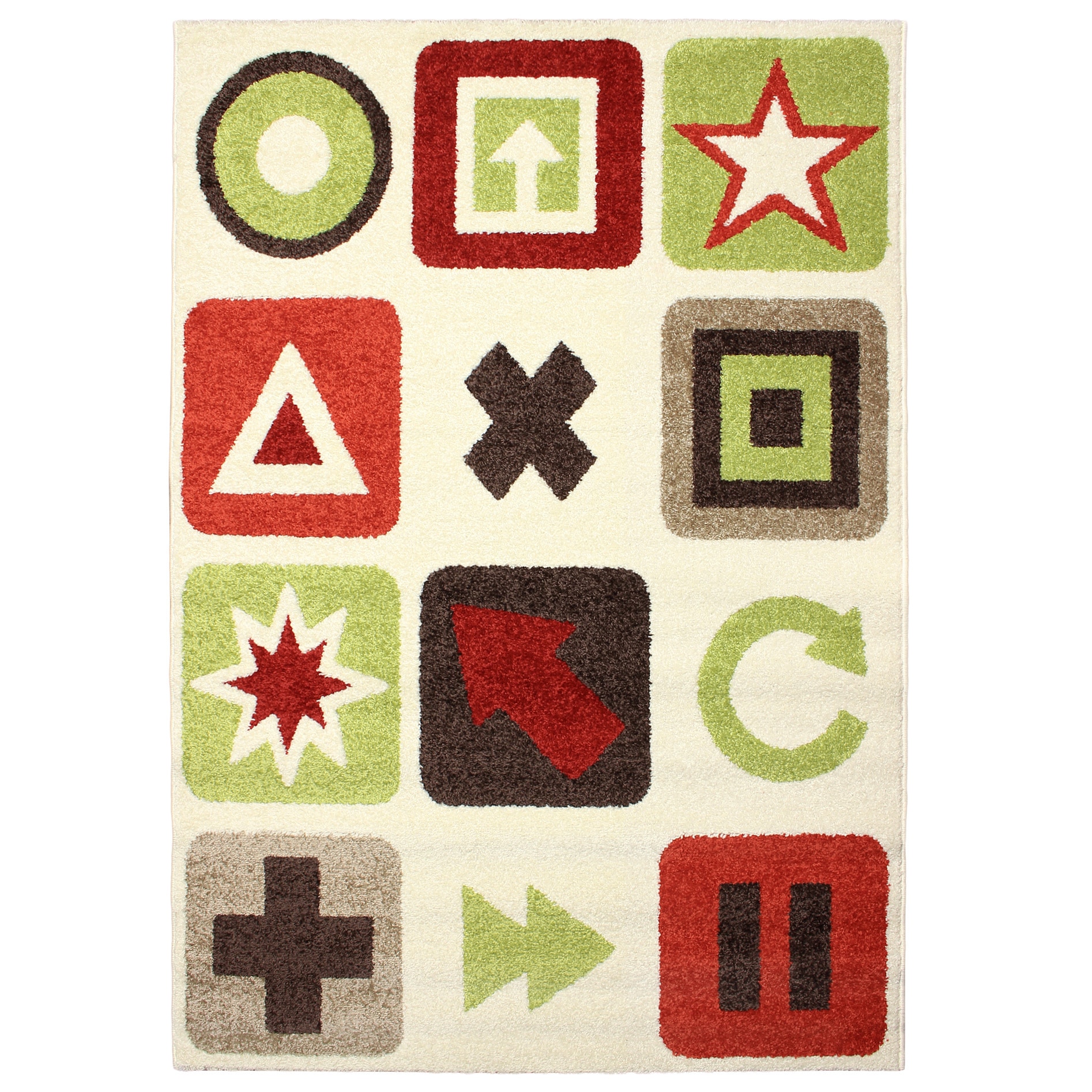 Magic Symbols Beige Area Rug (311 X 57)