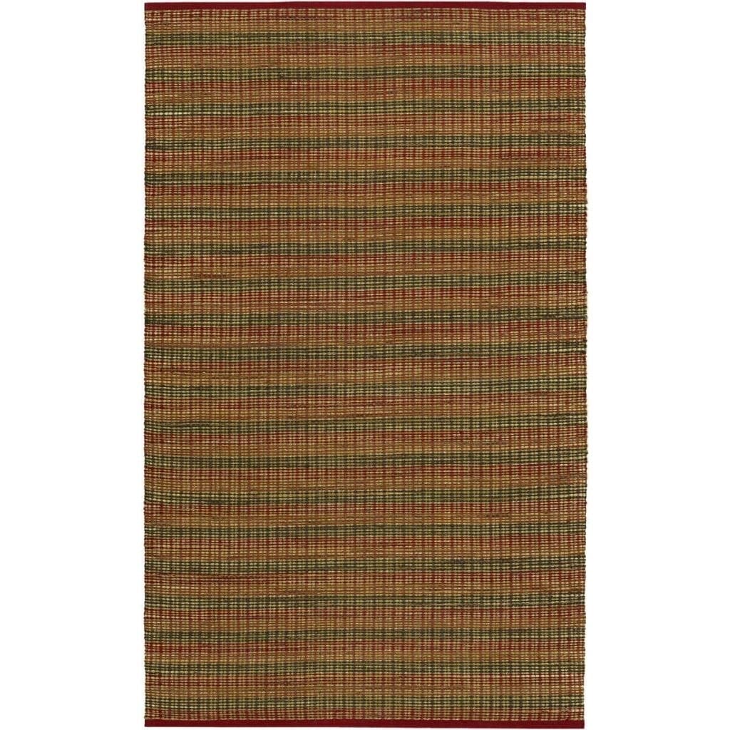 Natures Elements Fire Crimson Rug (4 X 6) (CrimsonSecondary colors Brown, khaki, natural, terracottaPattern StripeTip We recommend the use of a non skid pad to keep the rug in place on smooth surfaces.All rug sizes are approximate. Due to the differenc