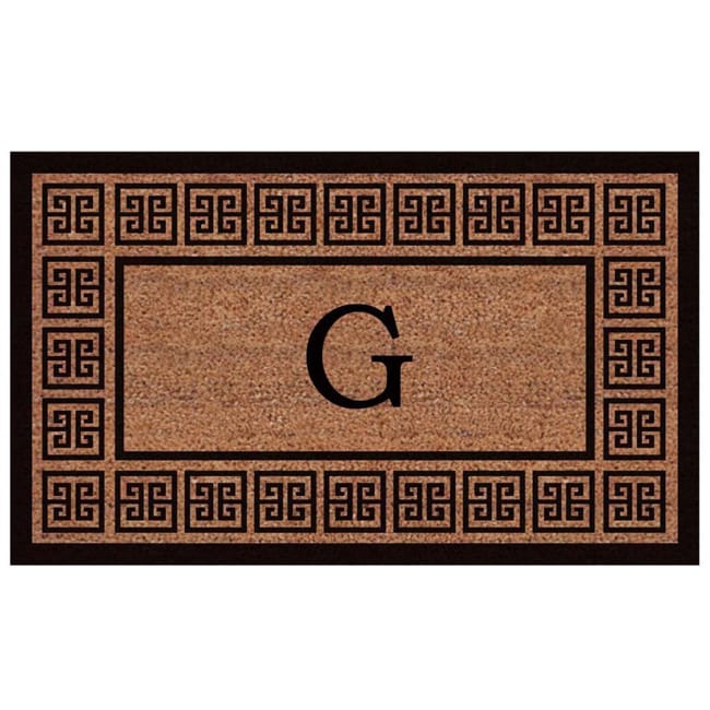 The Grecian Extra thick Monogrammed Doormat (2 X 3)