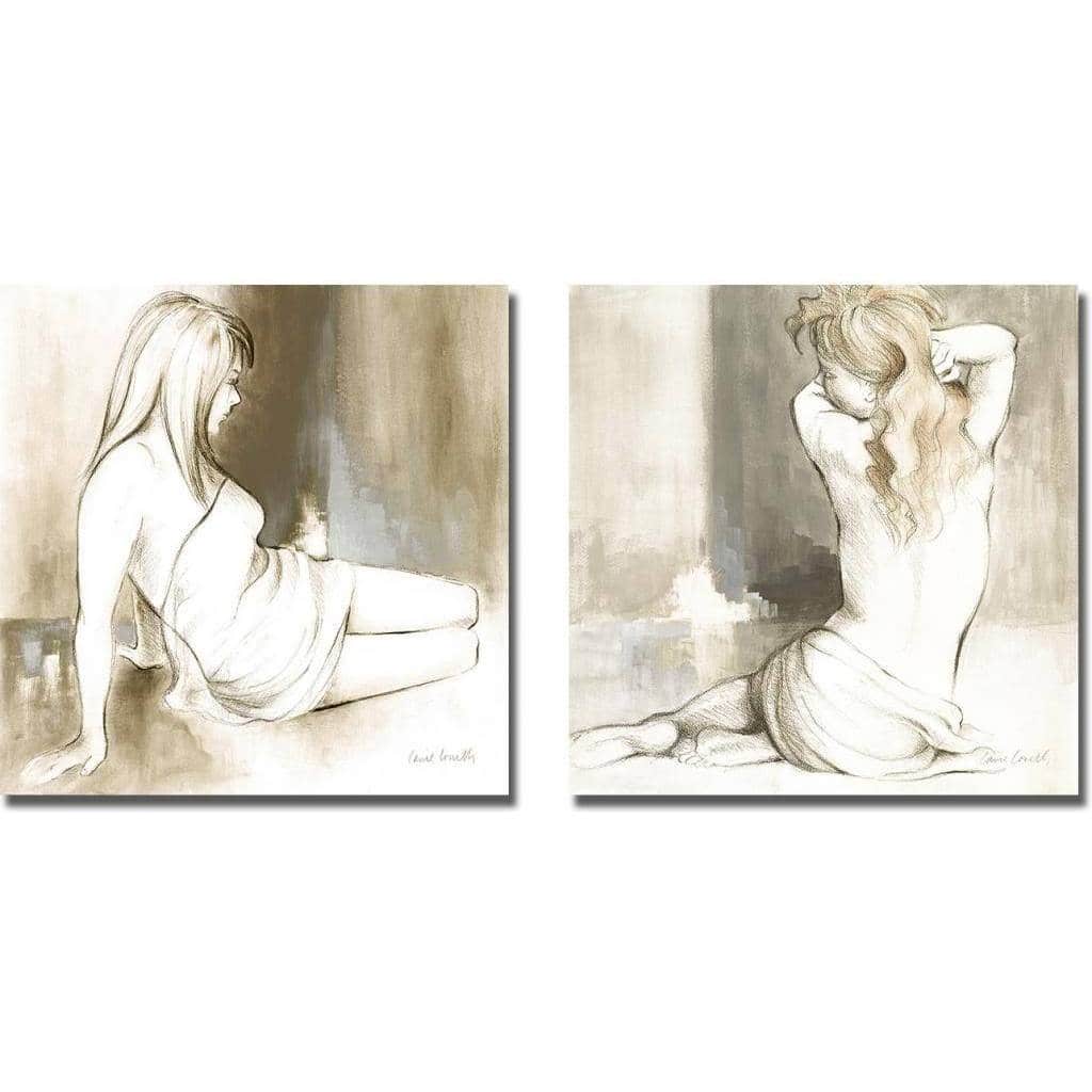 Lanie Loreth 'Sketched Waking Woman I and II' 2-piece Canvas Art Set