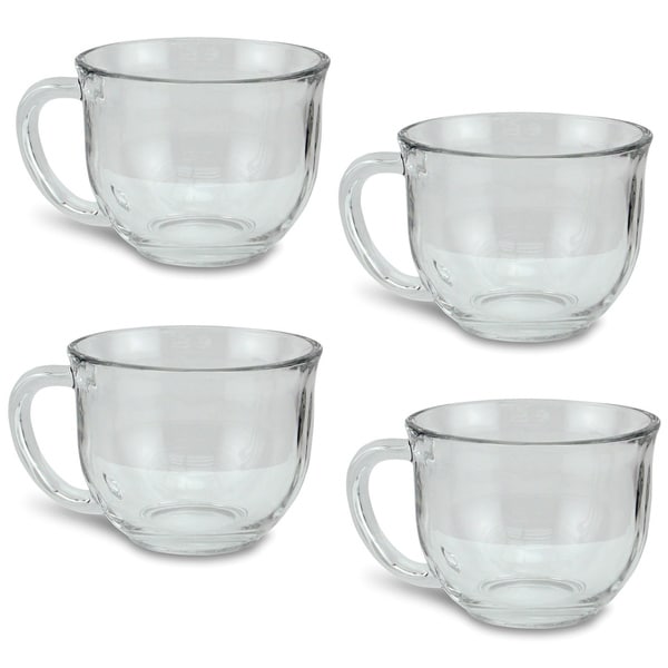 Clear Soup Mug (Set of 4)   Shopping Mugs