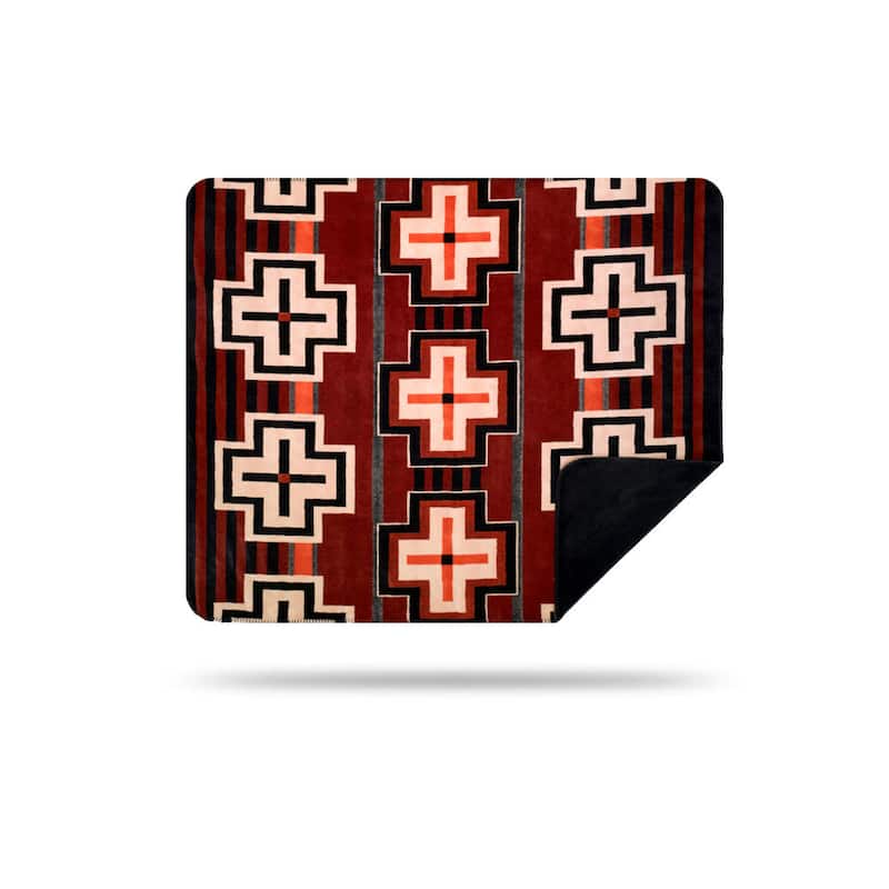 Denali Bounty Red/Black Blanket - 60x70