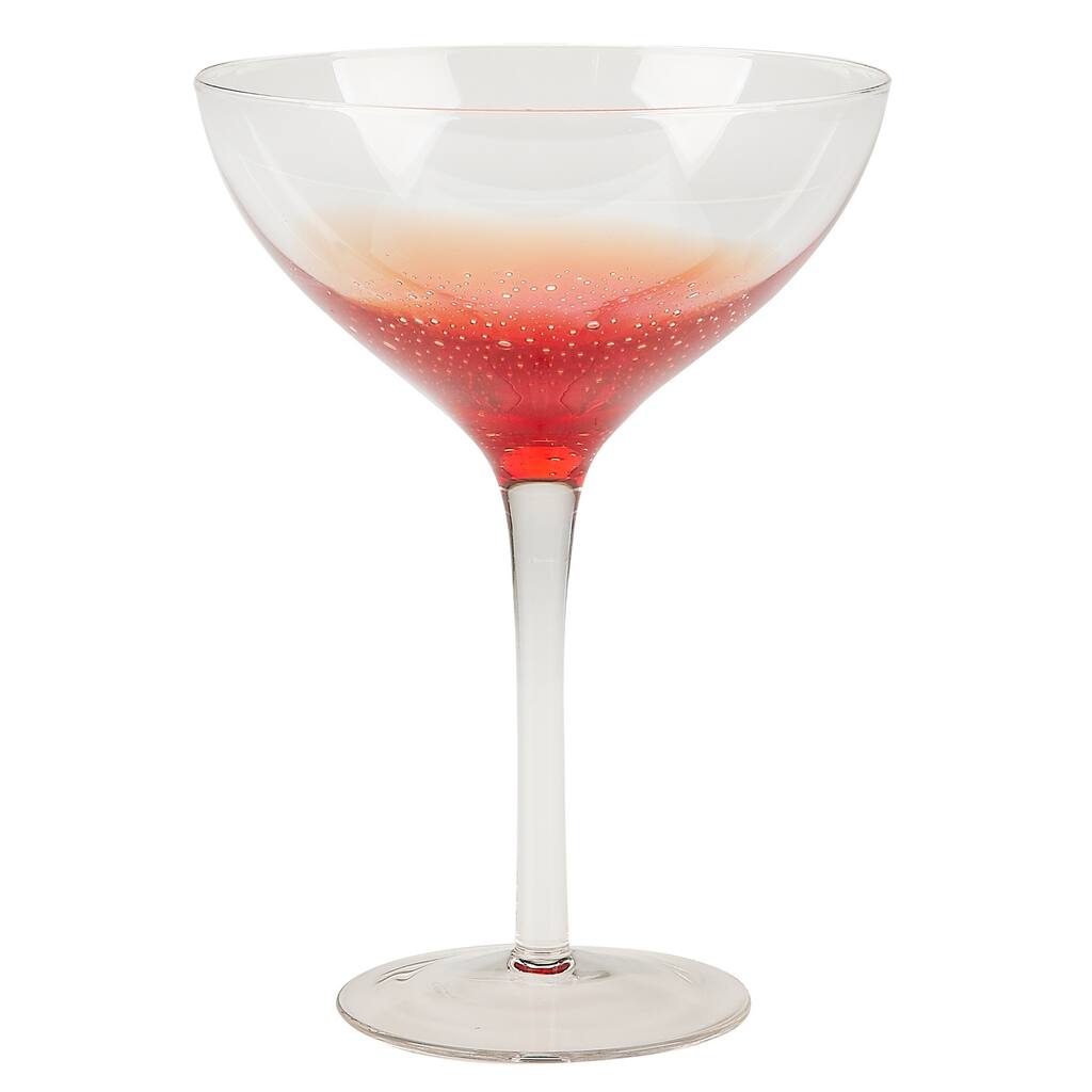 IMPULSE! Nassau Red Martini Glasses (Set of 4)