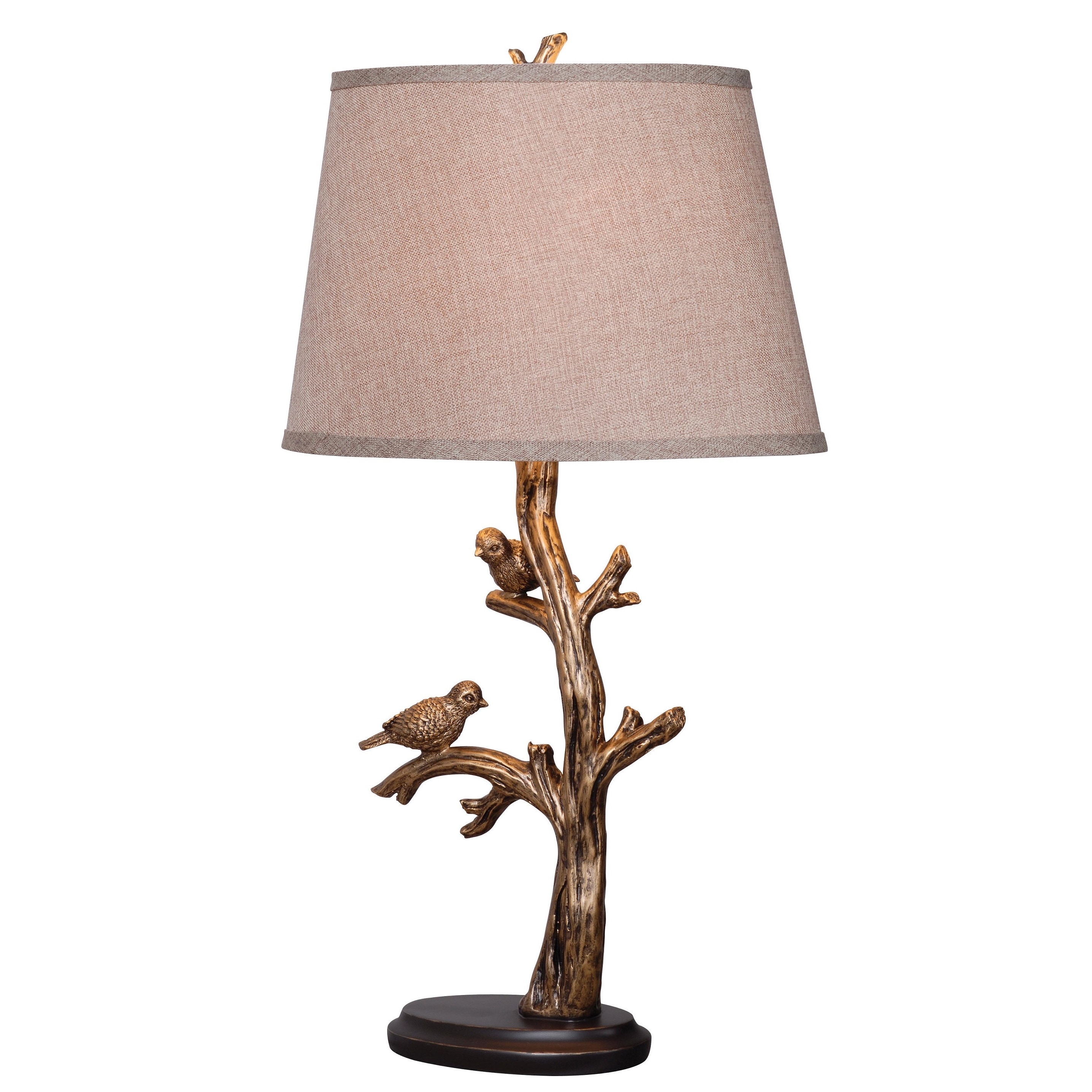 Greatwood Perched Birds Bronze Finish Artistic Sculpture Table Lamp