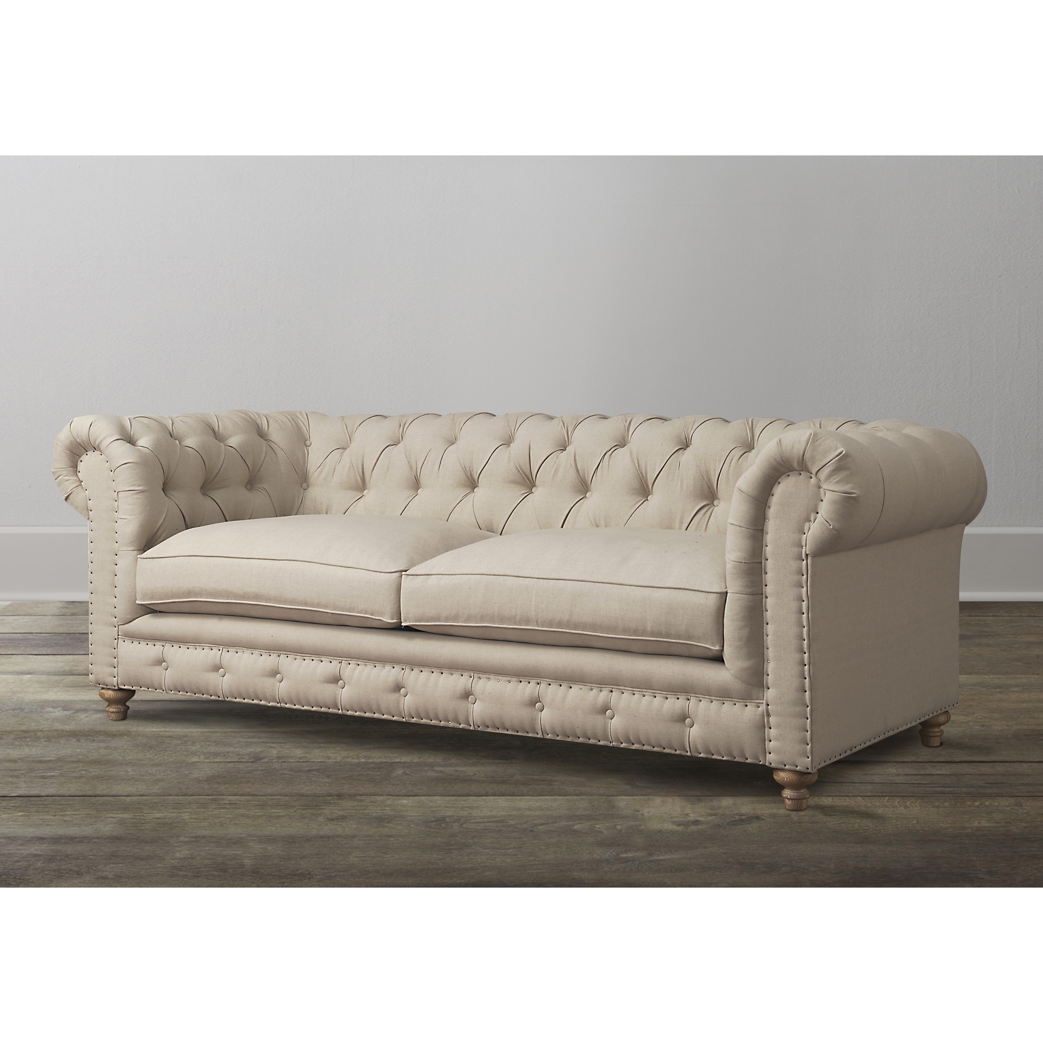 Oxford Beige Linen Sofa