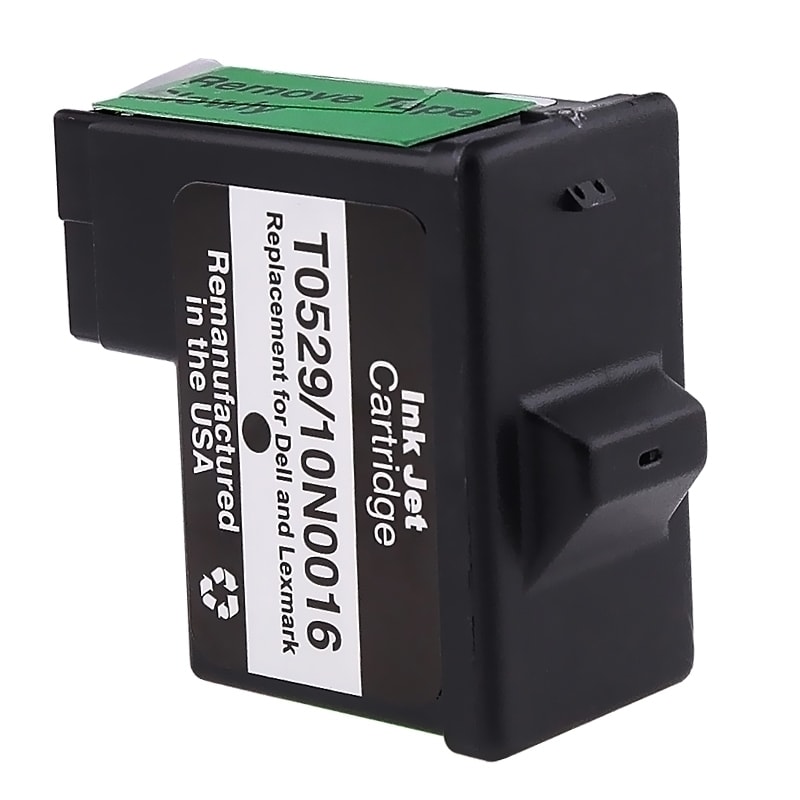 Lexmark 16/ 17/ Dell T0529 Black Ink Cartridge (remanufactured) (Black (10N0016/ 10N0217)Type RemanufacturedCompatibilityLexmark 16/ 17/ Dell T0529/ Z Series Z13/ Z Series Z515/ Z Series Z517/ Z Series Z33/ Z Series Z35/ FO Series FO B1600/ InkJet / All 