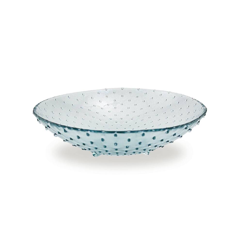 Medium 12-inch Glass Footed Bowl