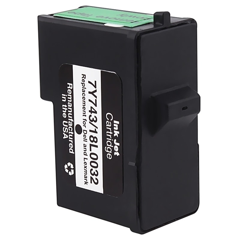 Lexmark 82/ Dell 7y743 Black Ink Cartridge (remanufactured)