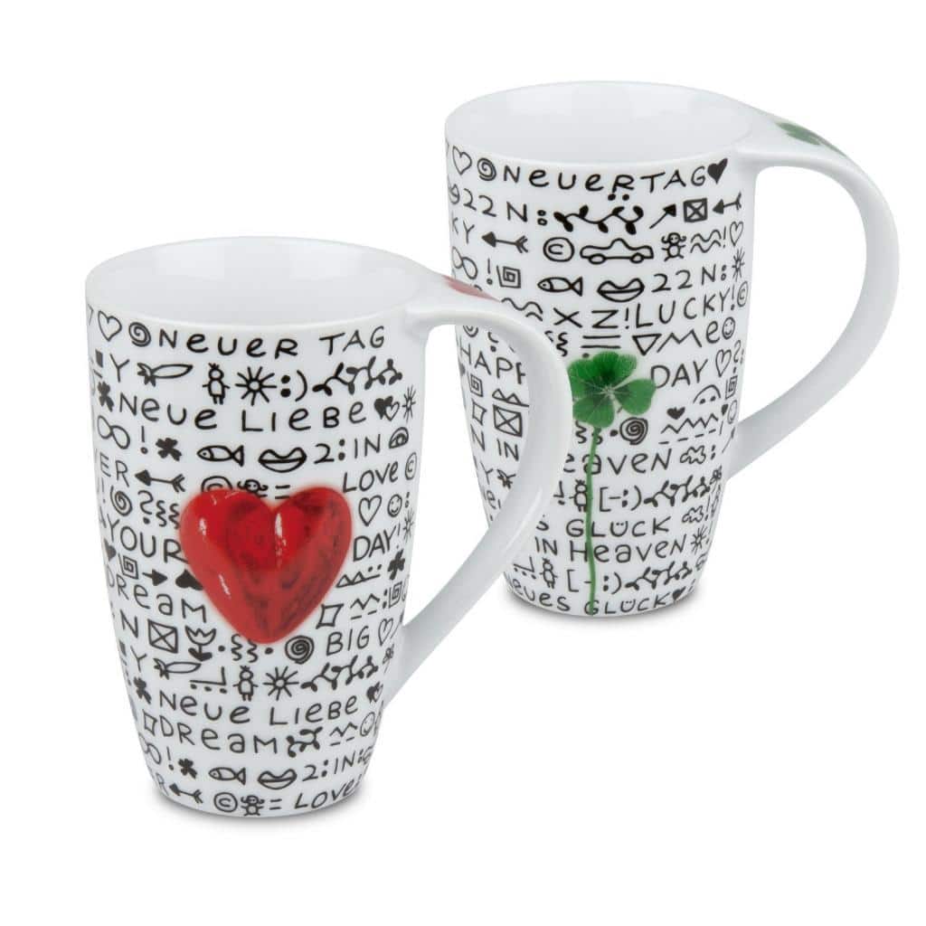 Konitz Love & Luck Mugs (Set of 4)