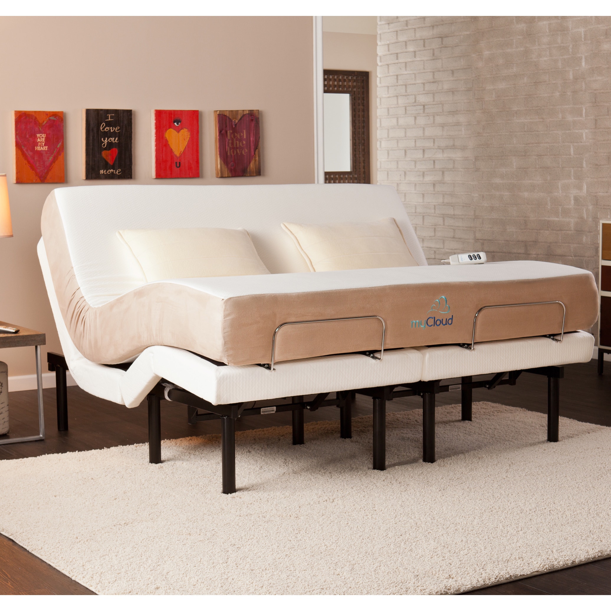MyCloud Adjustable Bed King Size With 10 Inch Gel Infused Memory Foam Mattress 39c87f49 Aa46 45b6 8e36 85e0da2c6872 