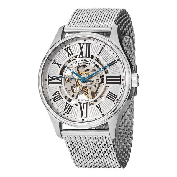 stuhrling original men's stainless steel chronograph watch