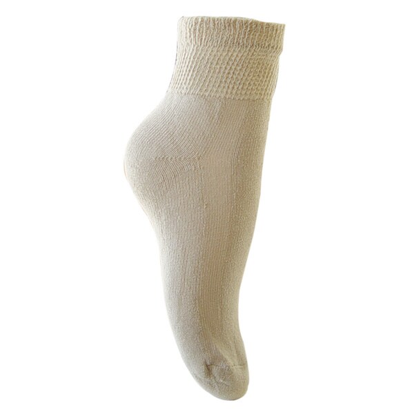 3 Pack Mens Khaki Diabetic Socks