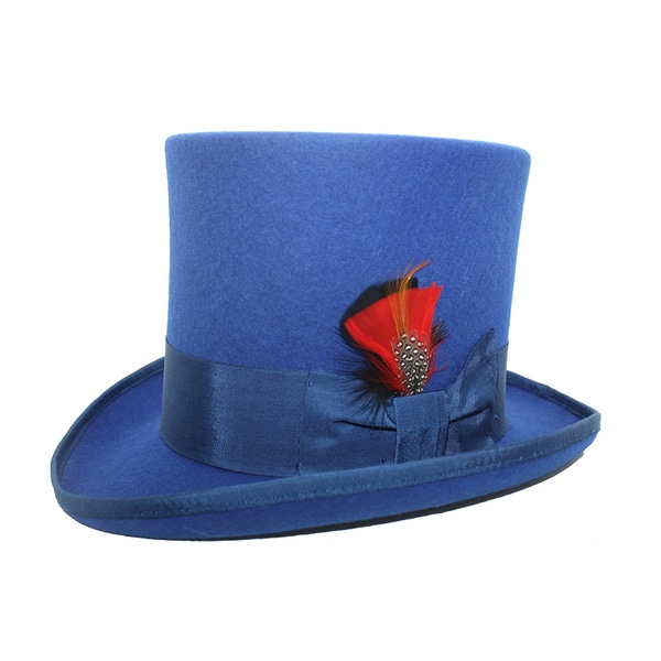 Ferrecci Men's Royal Blue Top Hat Free Shipping Today