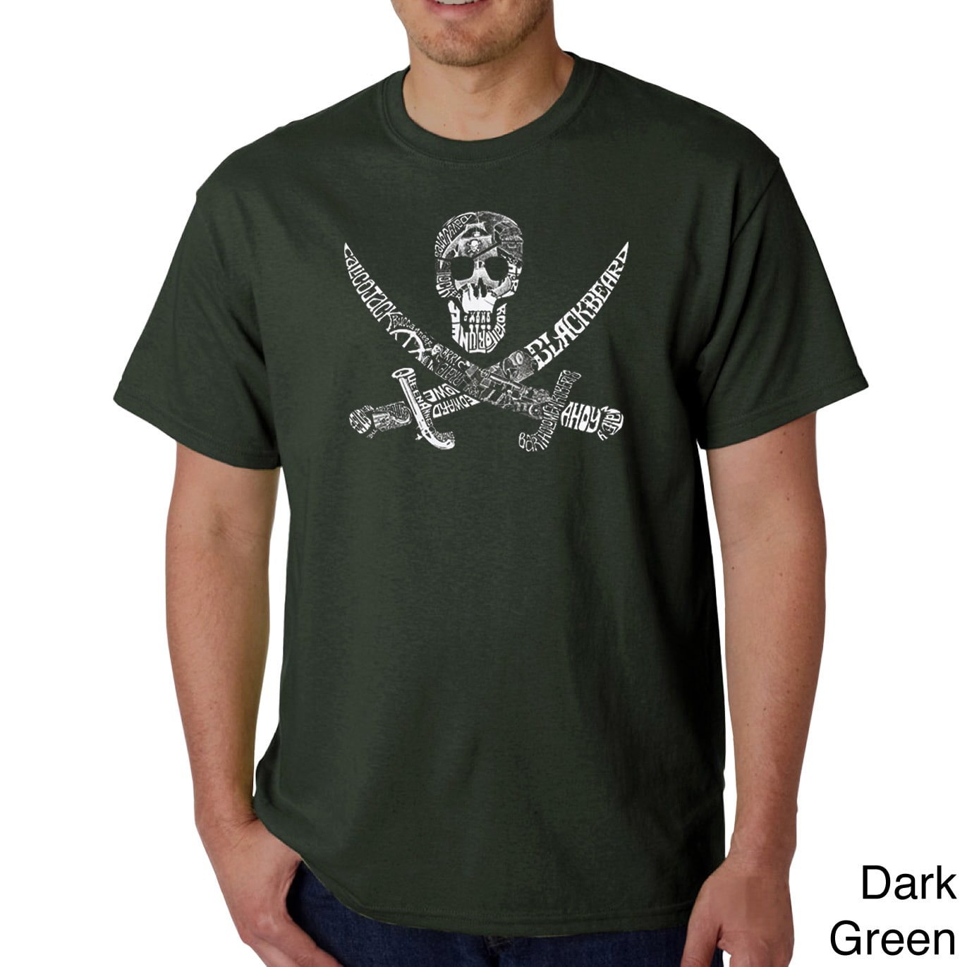 Los Angeles Pop Art Mens Pirate Pictures T shirt