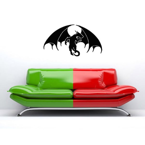 Dragon with Wings Vinyl Wall Decal Vinyl Wall Art