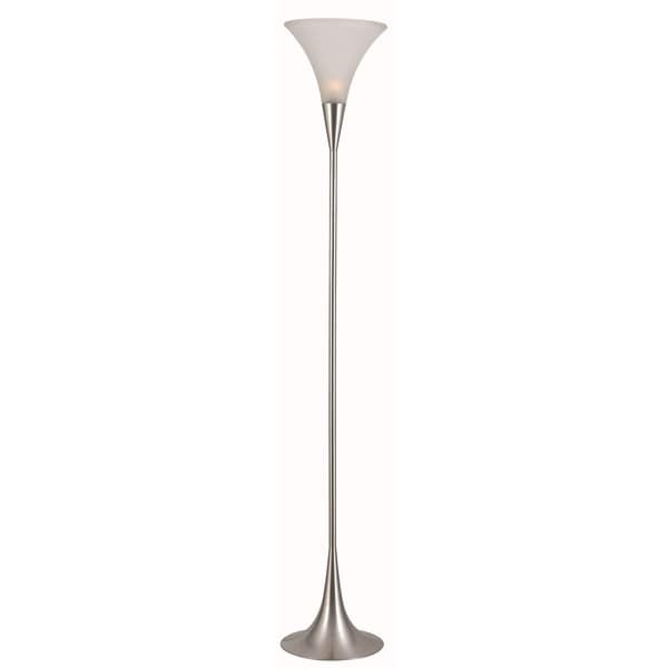 Kent 1 light Steel Torchiere Floor Lamps