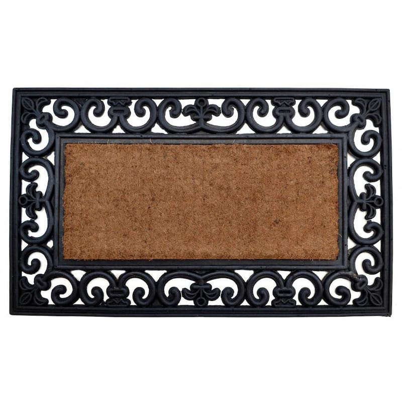 Country Rectangle Coir/ Rubber Door Mat - Door Mat