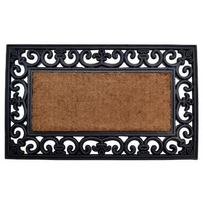 Country Rectangle Coir/ Rubber Door Mat - Door Mat