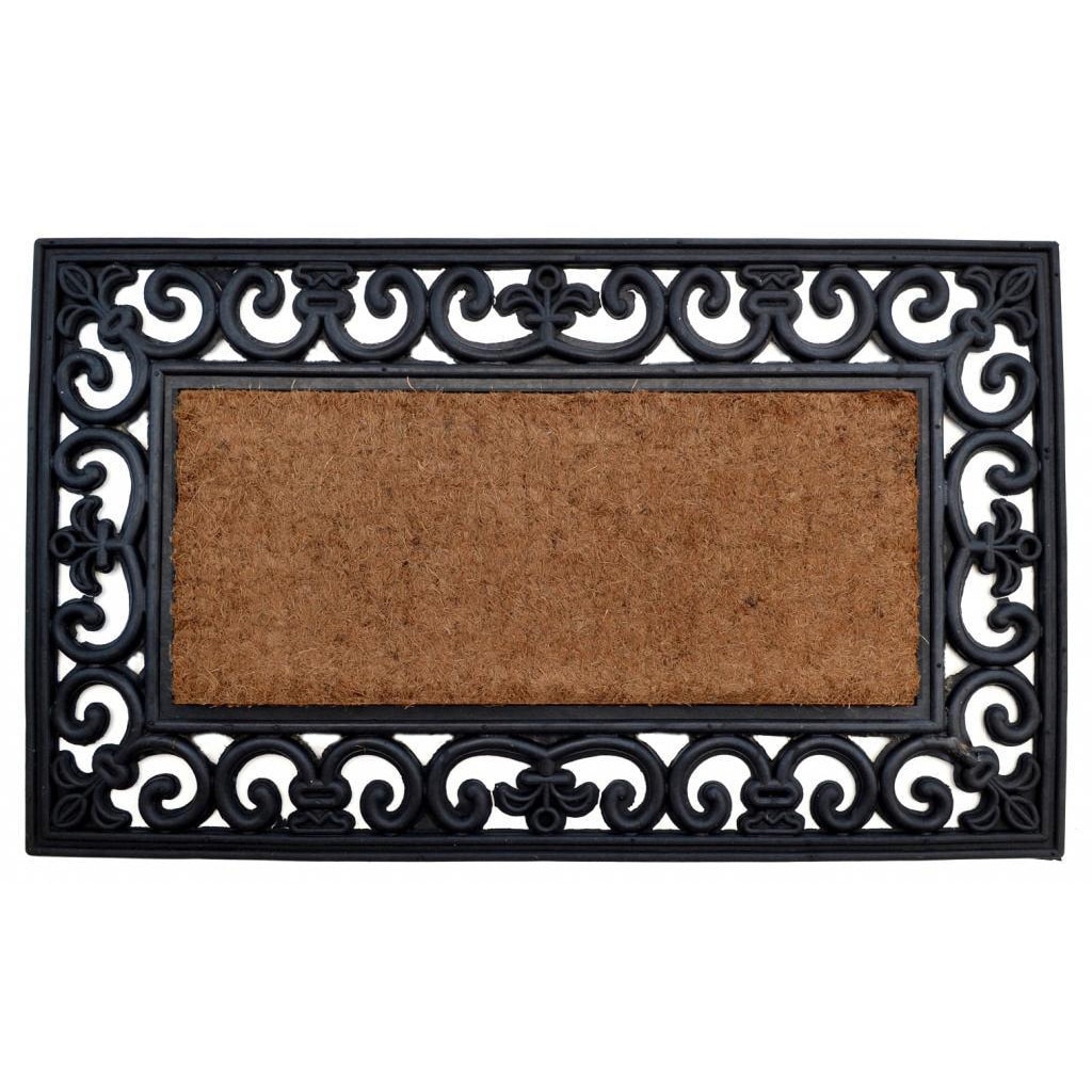 Superio Victorian Gate Coir Welcome Doormat - Natural