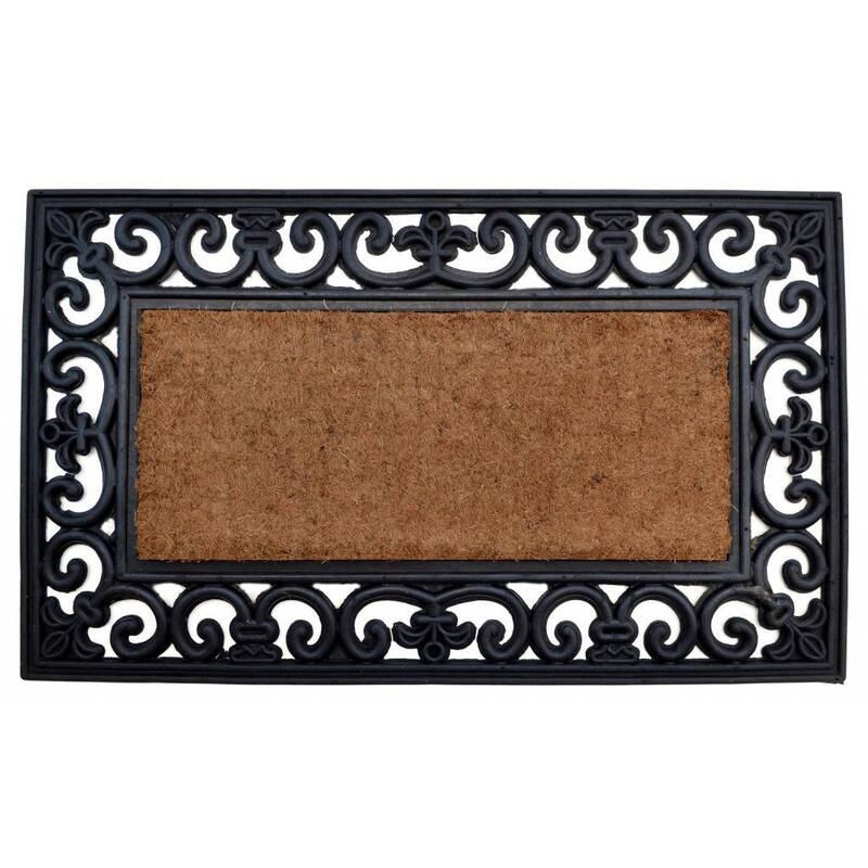 Country Rectangle Coir/ Rubber Door Mat - Door Mat