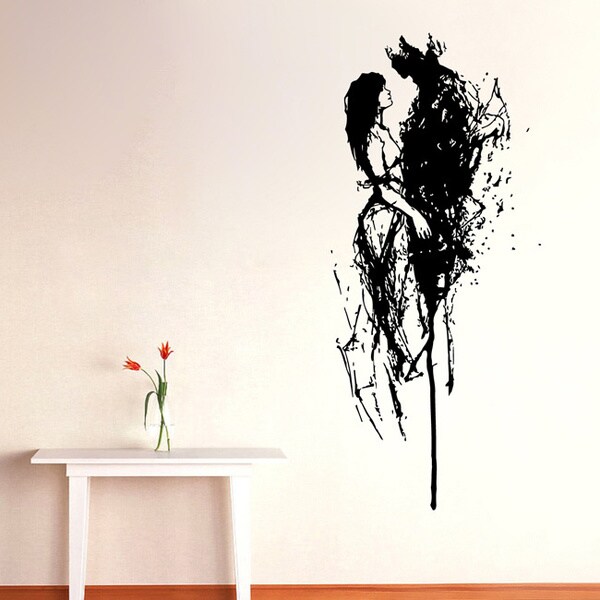 Shop Abstract Couple Vinyl Wall Decal Free Shipping On Orders Over