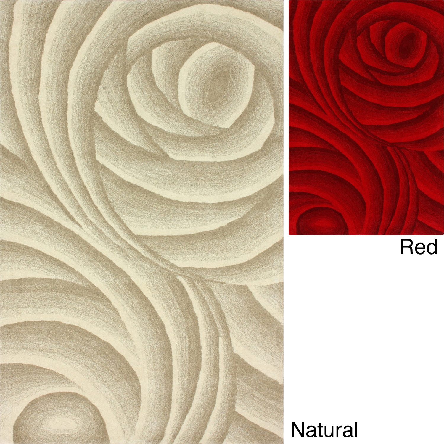 Nuloom Handmade Swirls New Zealand Wool Rug (36 X 56)