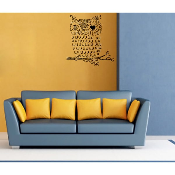 Abstract Owl Vinyl Wall Decal   15825976   Shopping