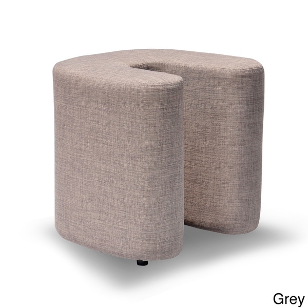 Domino Linen U-Shaped Ottoman