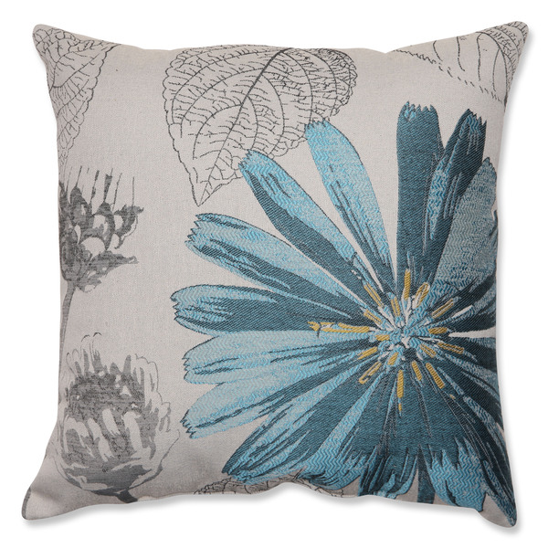Shop Pillow Perfect Blue Daisy 18-inch Throw Pillow - Overstock - 8548317