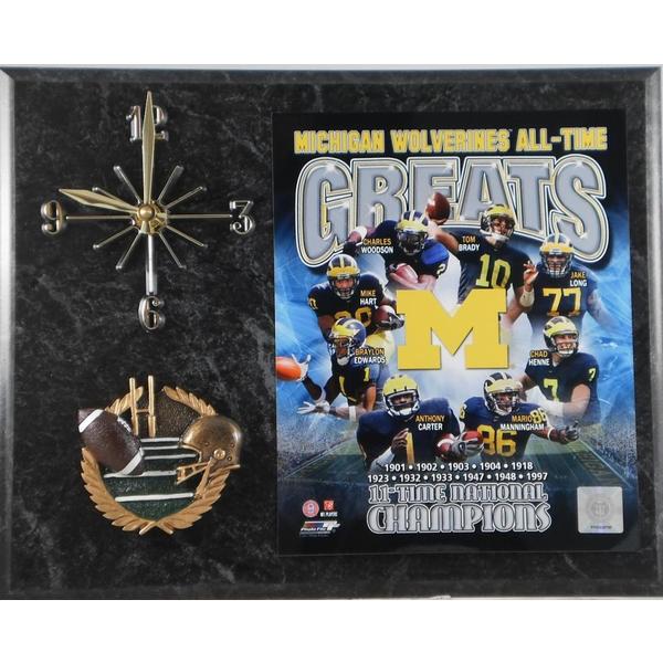 Michigan Wolverines All Time Greats Clock