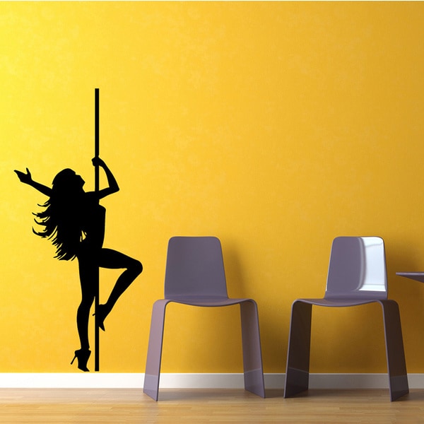 Pole Dancer Vinyl Wall Decal Vinyl Wall Art