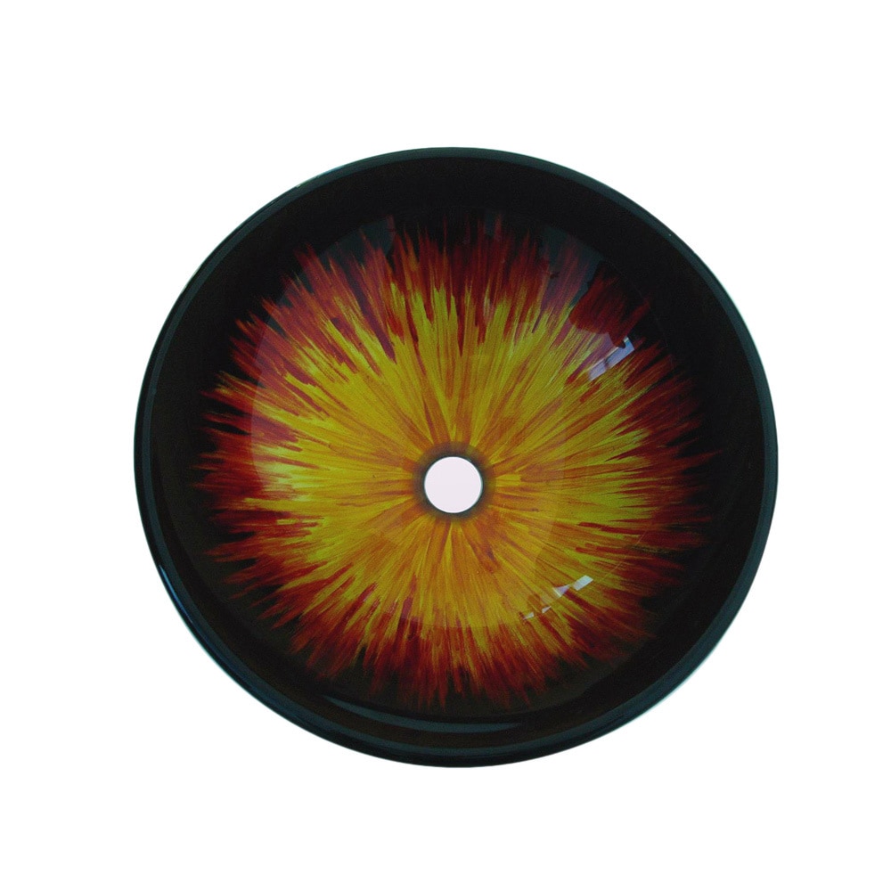 Sunburst Glass Sink Bowl